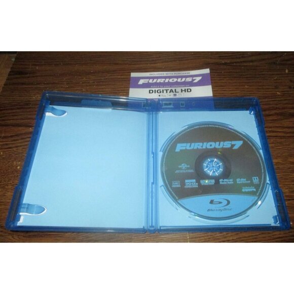 Furious 7 (Blu-ray Disc, 2017, Canadian) Paul Walker Vin Diesel Dwayne Johnson - Picture 2 of 3